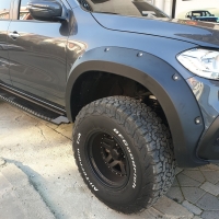 Mercedes X-Class Uyumlu Çıkıntılı Civatalı Çamurluk Kaplama Çift Depo Dodik