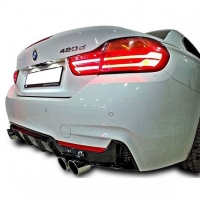 Bmw F32 - F33 - F36 4 Serisi 2013 - 20 M Performance Difüzör (Sağ Sol Çift) Plastik Boyasız