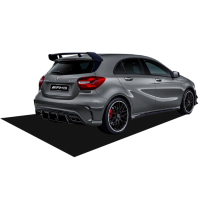 Mercedes W176 A Serisi Amg A45 2012 - 2018 Uyumlu Arka Tampon Kaşları (2 Parça) Plastik Boyasız