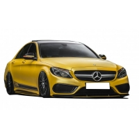 Mercedes W205 C Serisi Sedan Amg 2014 - 2018 Uyumlu Ön Ek (2 Parça) Plastik Boyasız