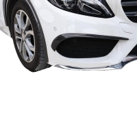 Mercedes W205 C Serisi Sedan Amg 2014 - 2018 Uyumlu Ön Tampon Kaşları (2Parça) Plastik Boyasız