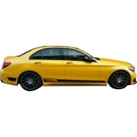 Mercedes W205 C Serisi Sedan Amg C63 2014 - 2021 Uyumlu Marşpiyel Altı Lip Plastik Boyasız