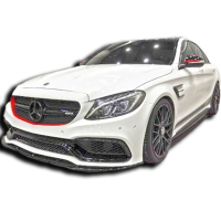 Mercedes W205 C Serisi Sedan Amg C63 2014 - 2021 Uyumlu Ön Lip ( Taiwan Tampon Uyumlu) Plastik Boyasız