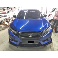 Honda Civic 2016 FC5-S - Tampon Altı Ön Ek Race P. Black  