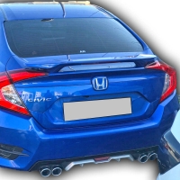 Honda Fc5 2016 - Sonrası Bagaj Üstü Işıksız Spoiler (Plastik)